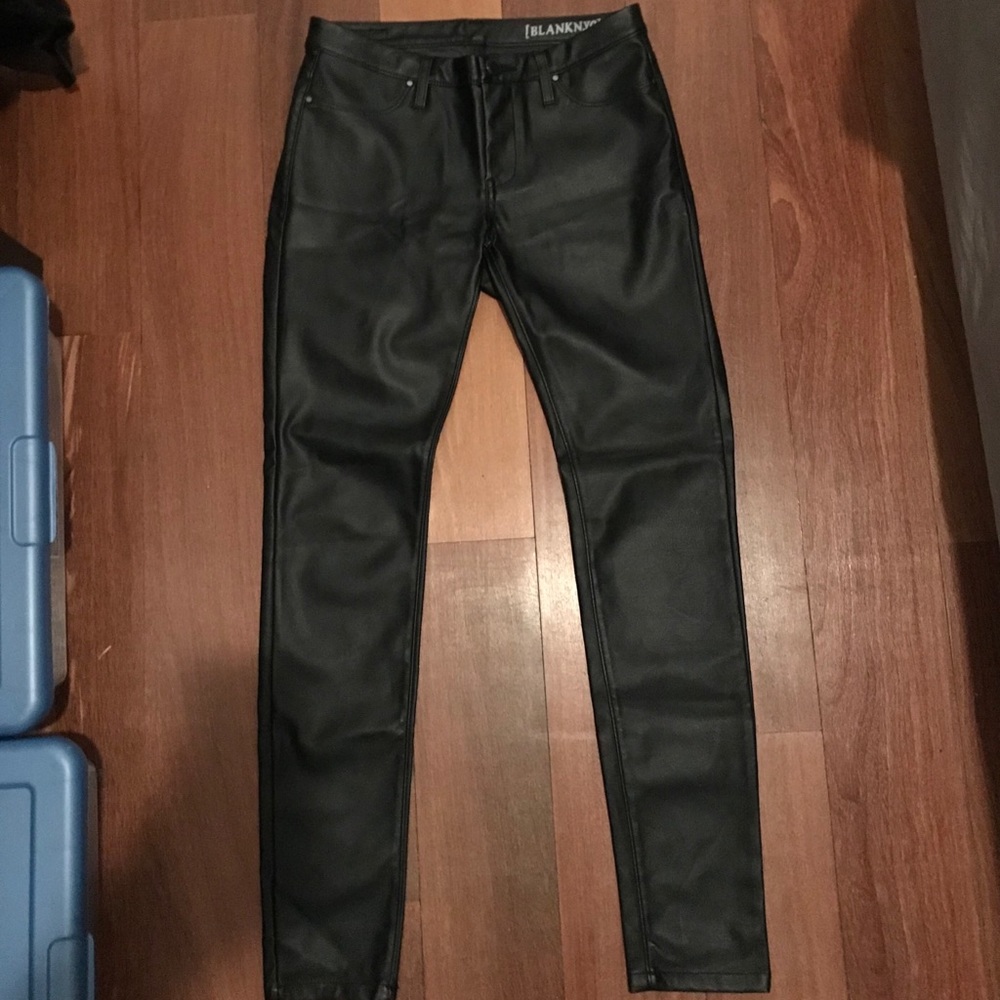 Blank NYC leather pants